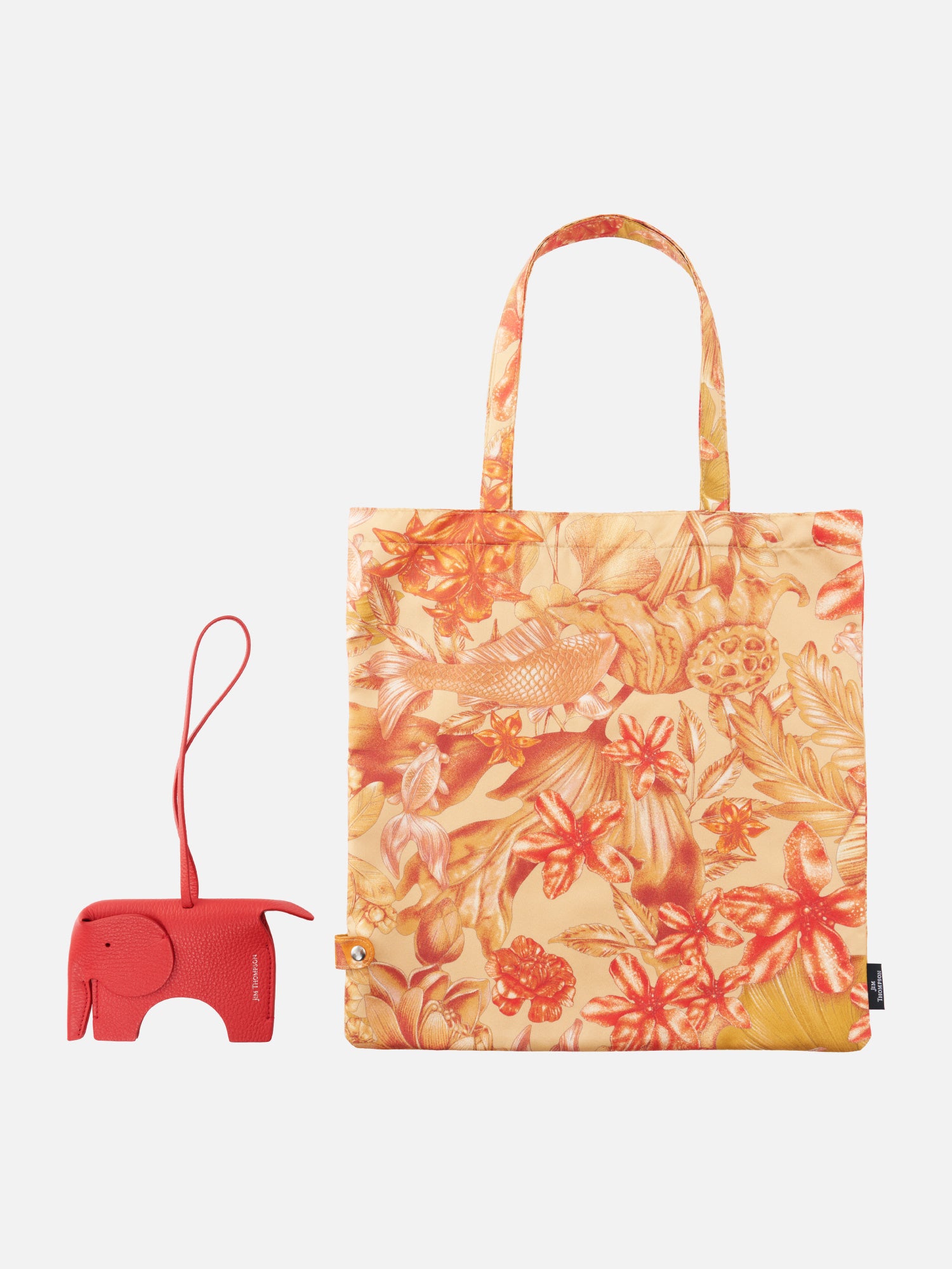 House on the Klong Portable Bag with Leather Elephant | Jim Thompson