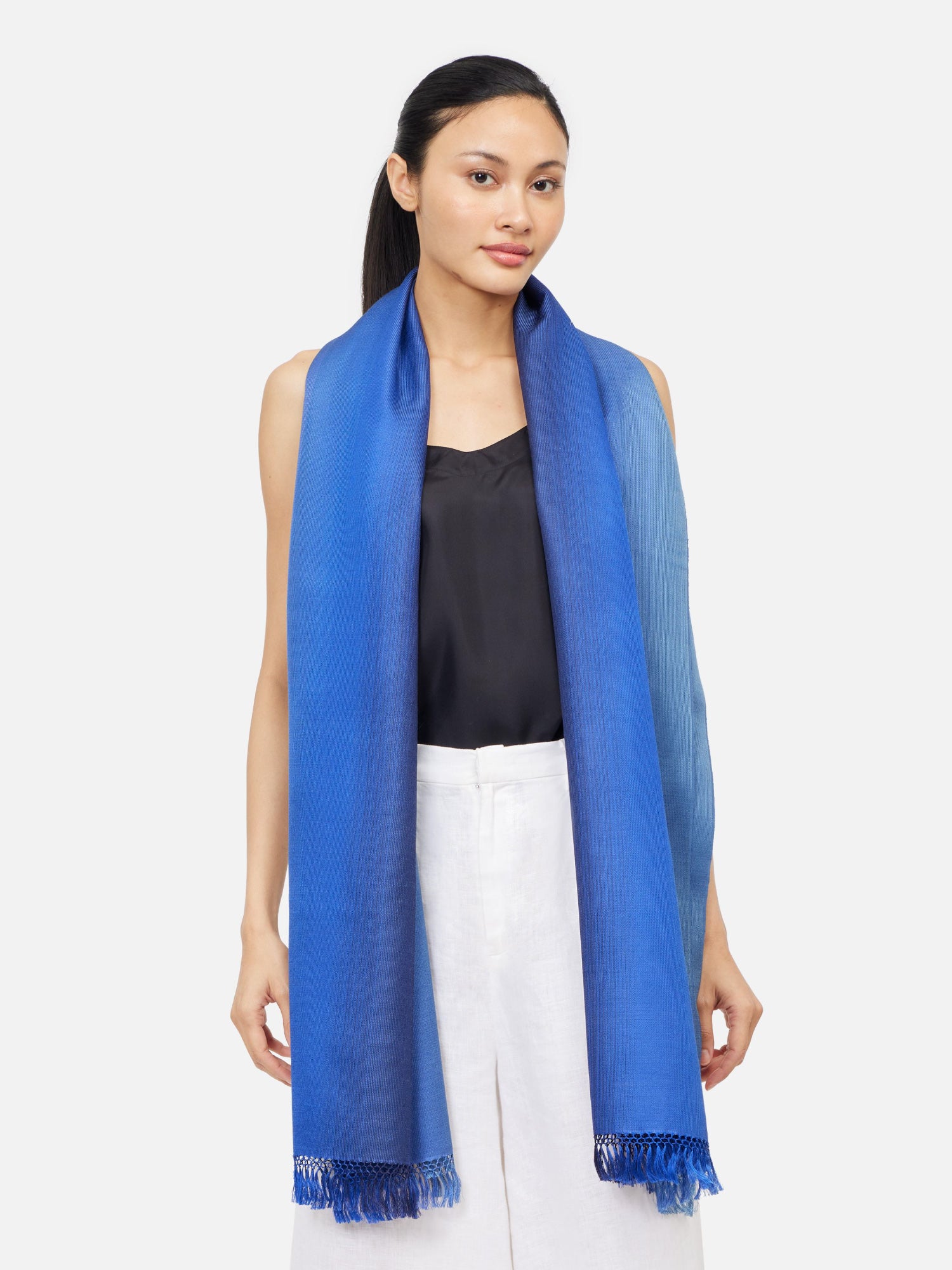 SiameseSkyHandwovenSilkScarf-