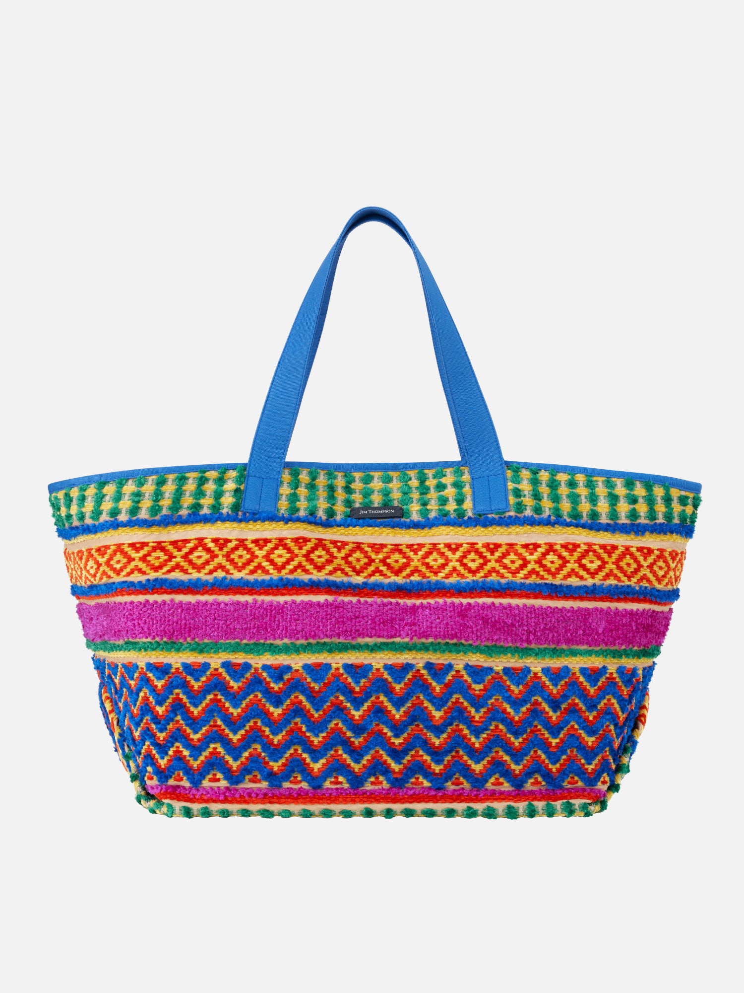 Chantecler Capri トートバッグとハンカチセット Rainbow Silk Chenille Capri Large Beach Bag | Jim Thompson