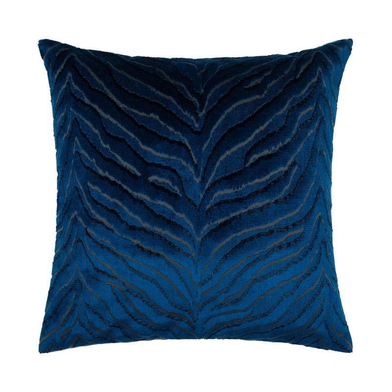 Tigris Velvet Cushion Cover 18" - Blue