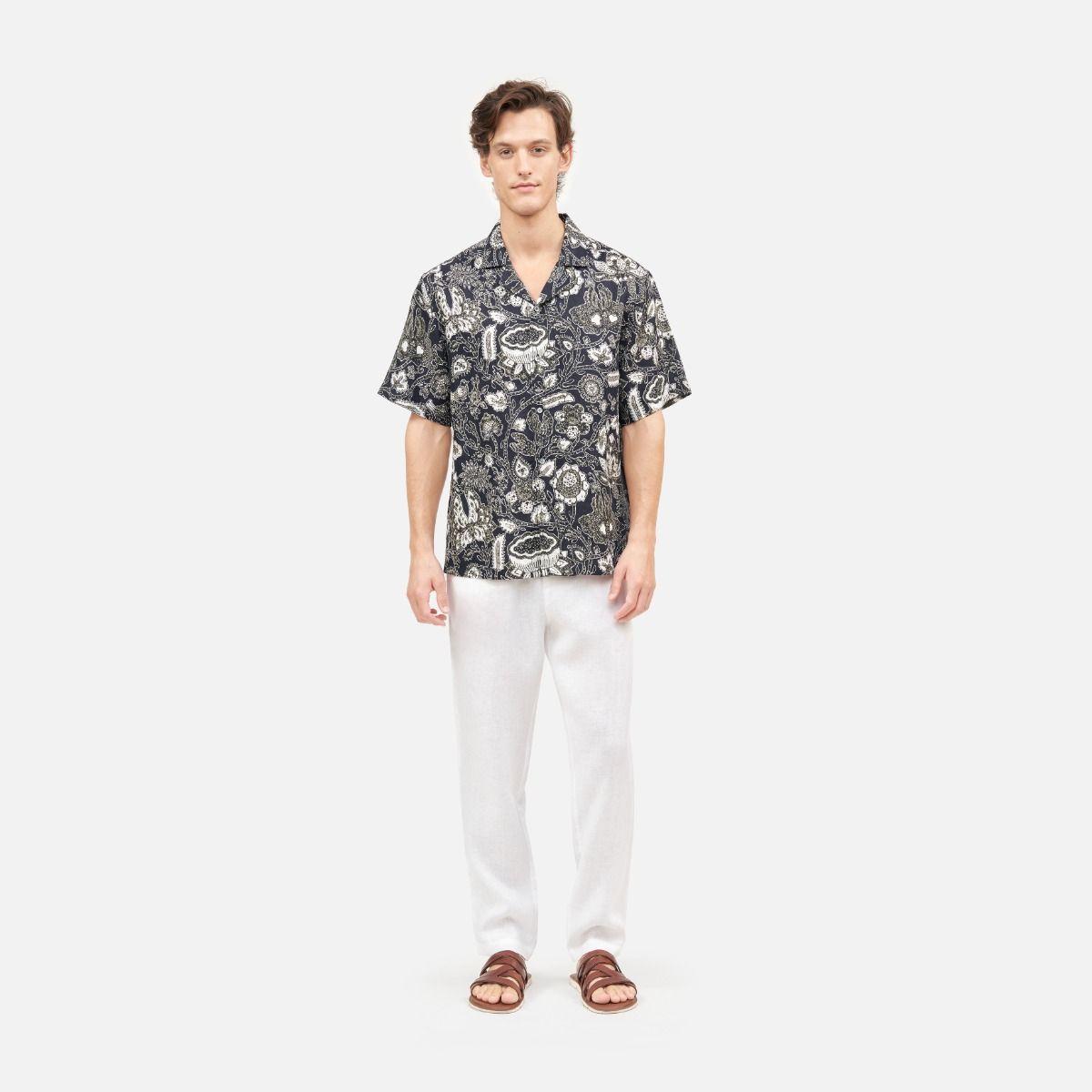 Sarung Lasem Hawaiian Linen Shirt