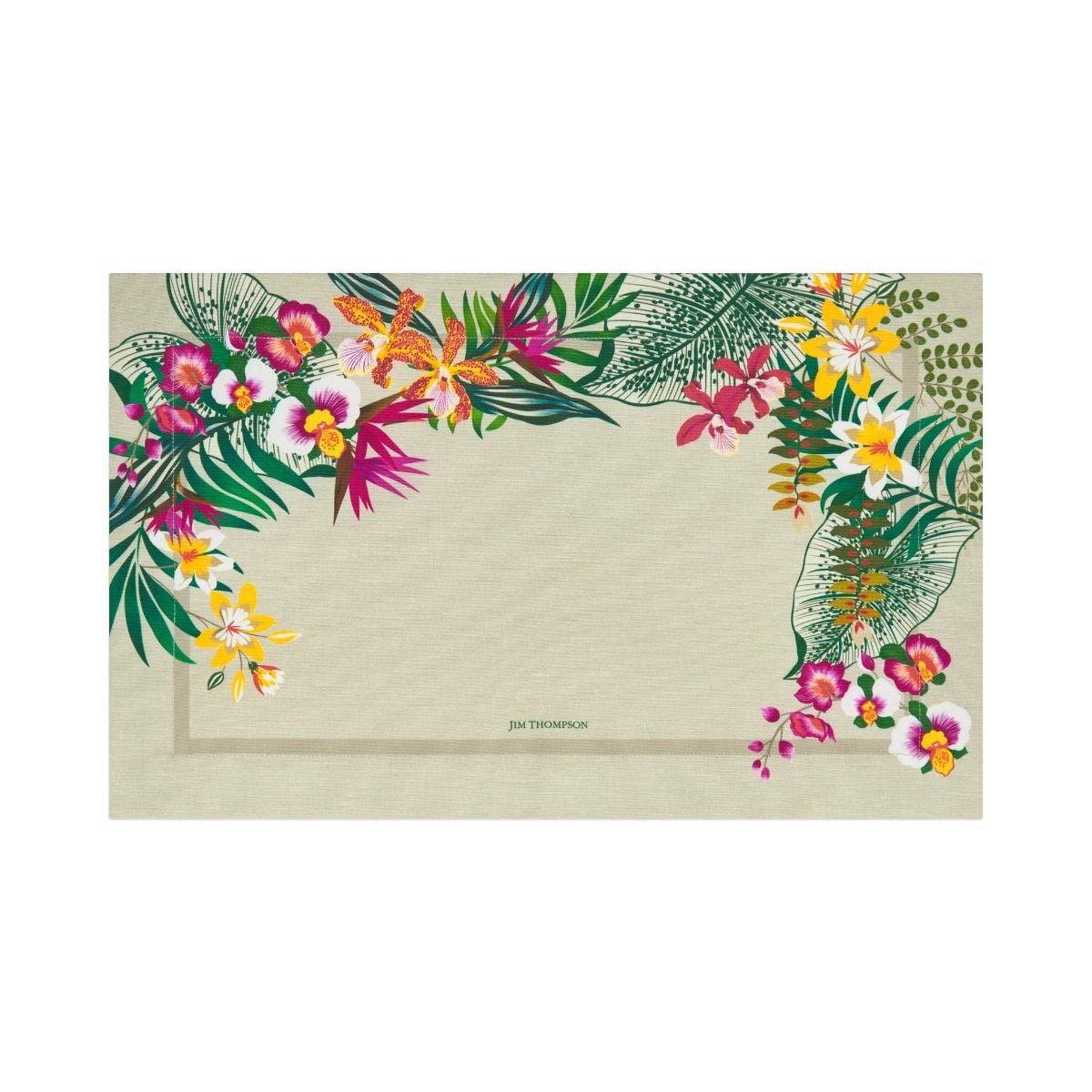 Heliconia Cotton Placemat - Beige