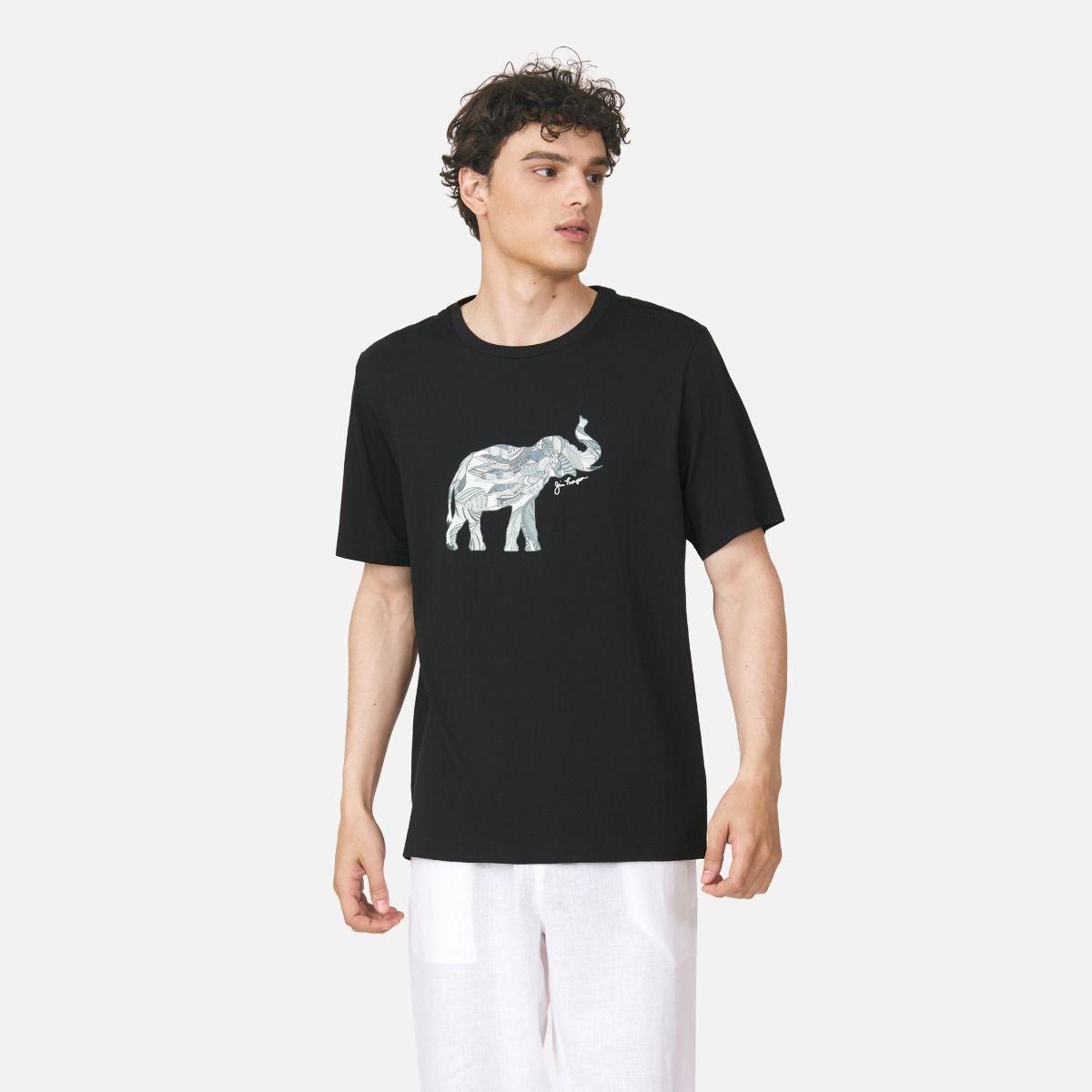 Natural Spirit Of Elephant Cotton T-Shirt