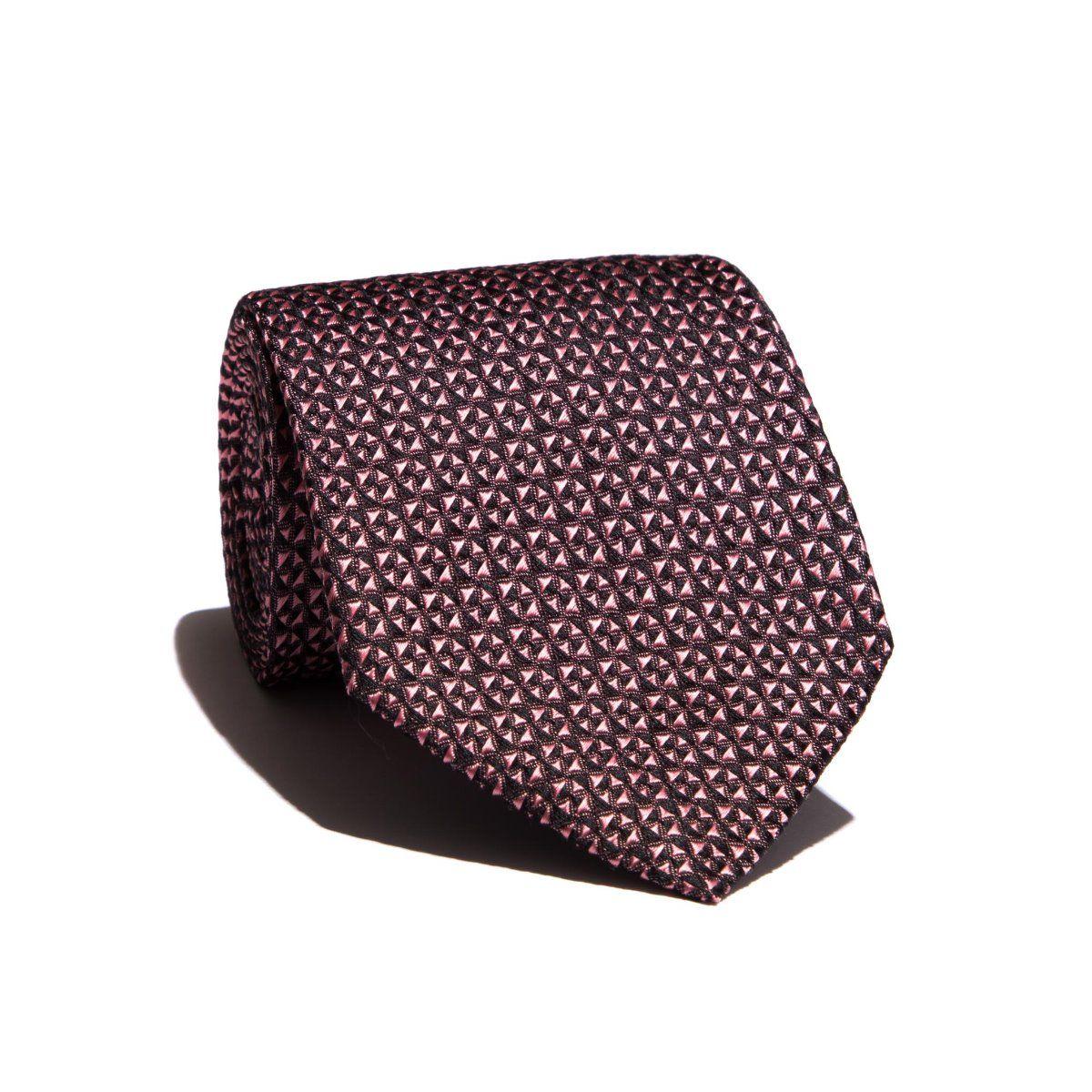 Silom Silk Jacquard Tie - Pink