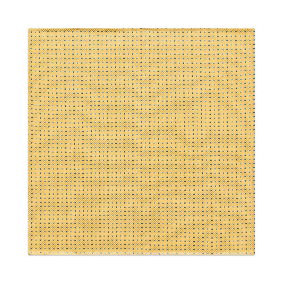 Silk Jacquard Pocket Square - Yellow