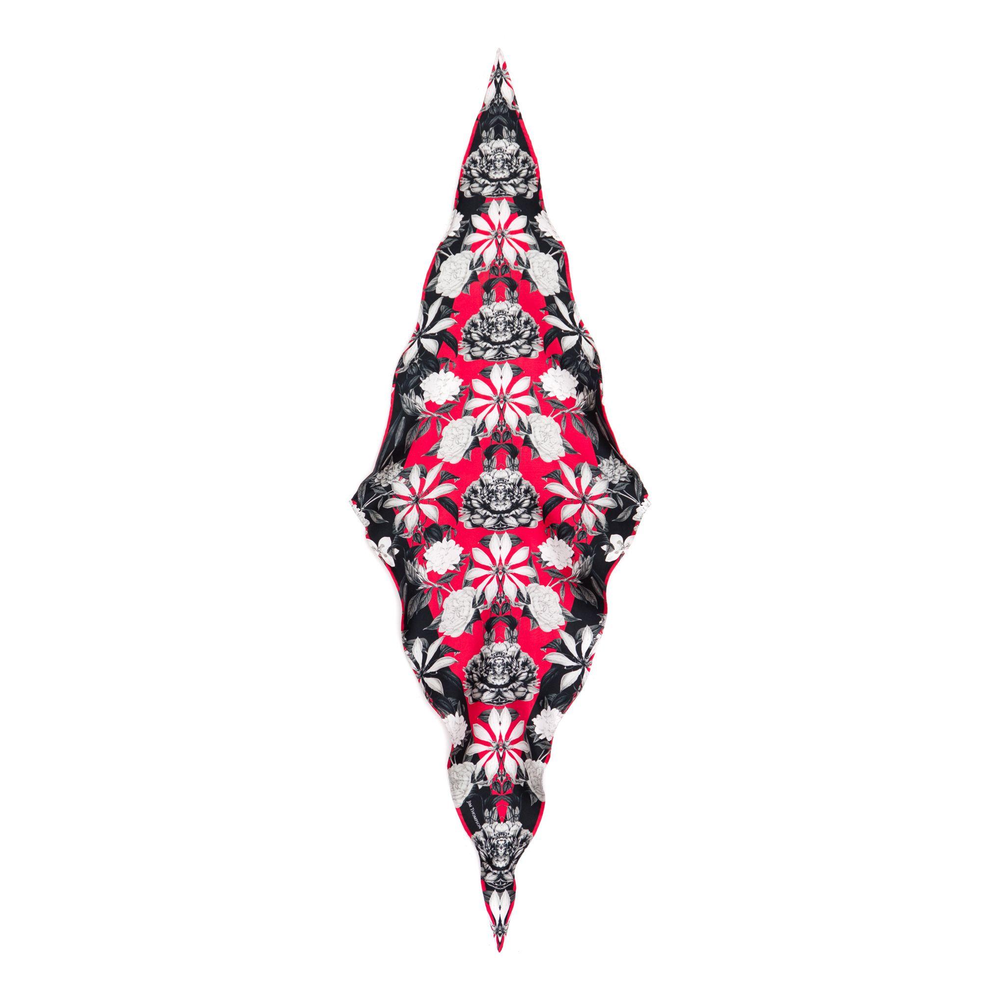 Parterres Silk Twill Silk Diamond   - Red