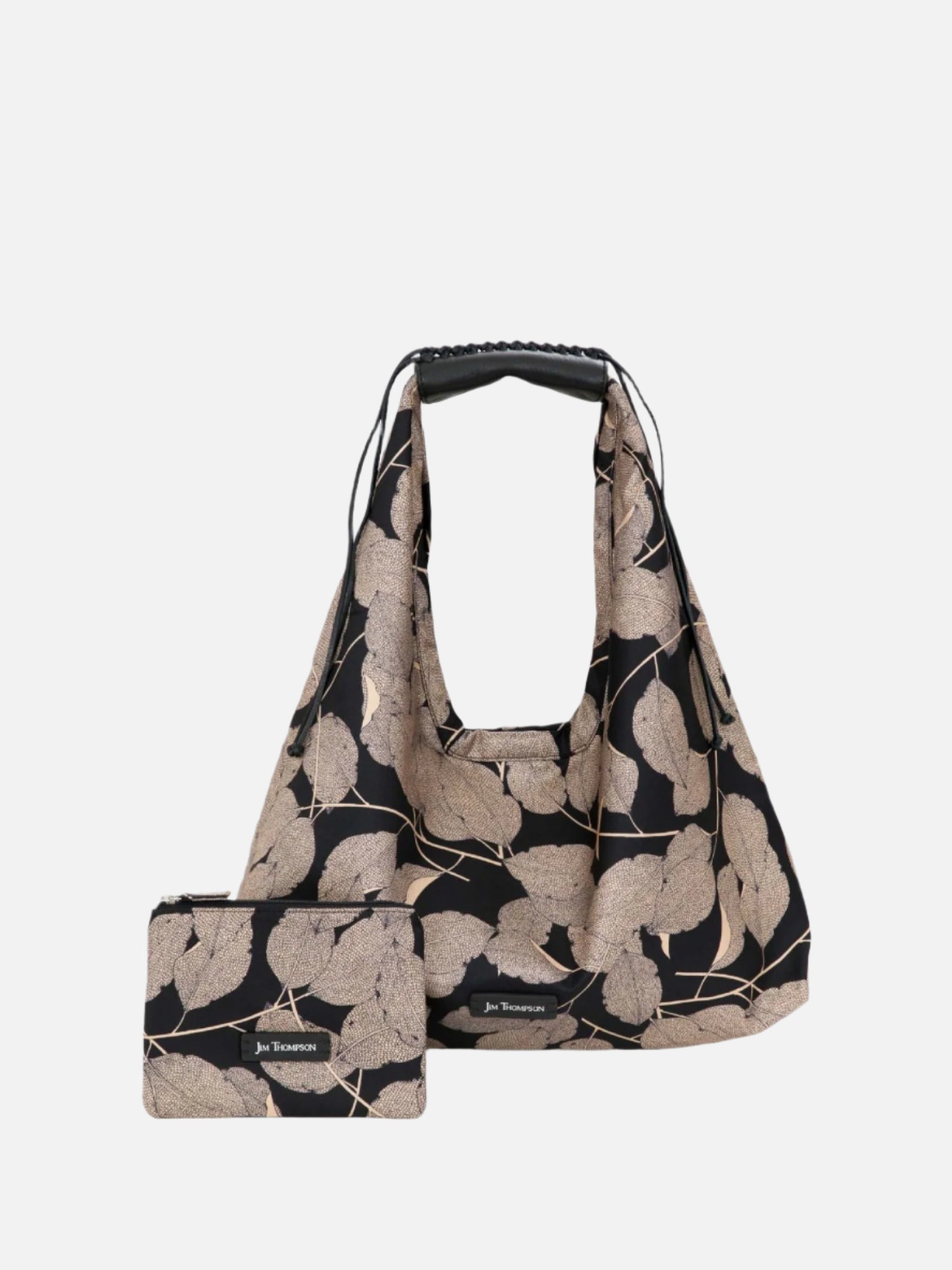Leaf Small Silk Twill Hobo Bag | Jim Thompson