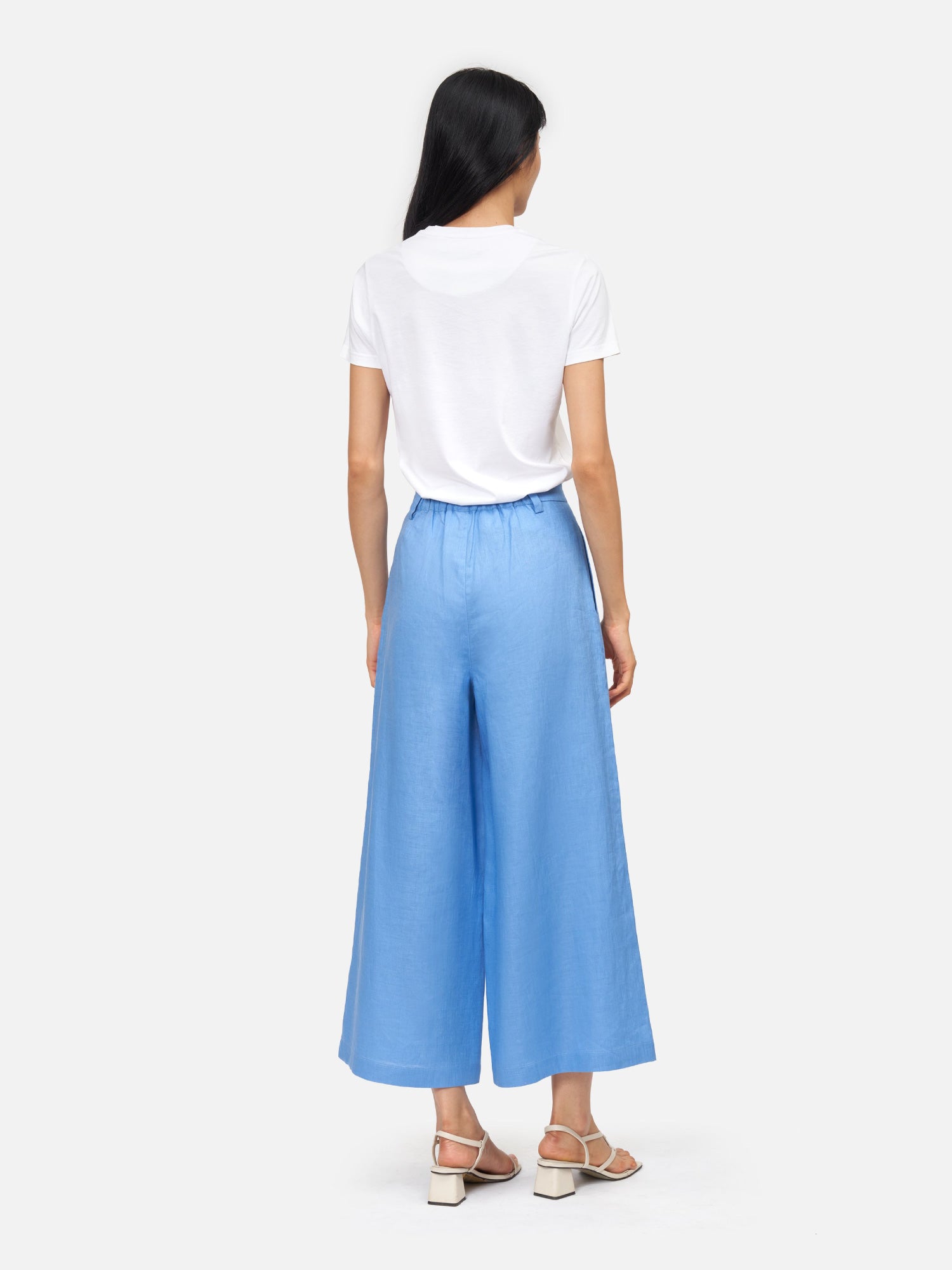 Elephant Crystal  Blue Pima Cotton T-Shirt