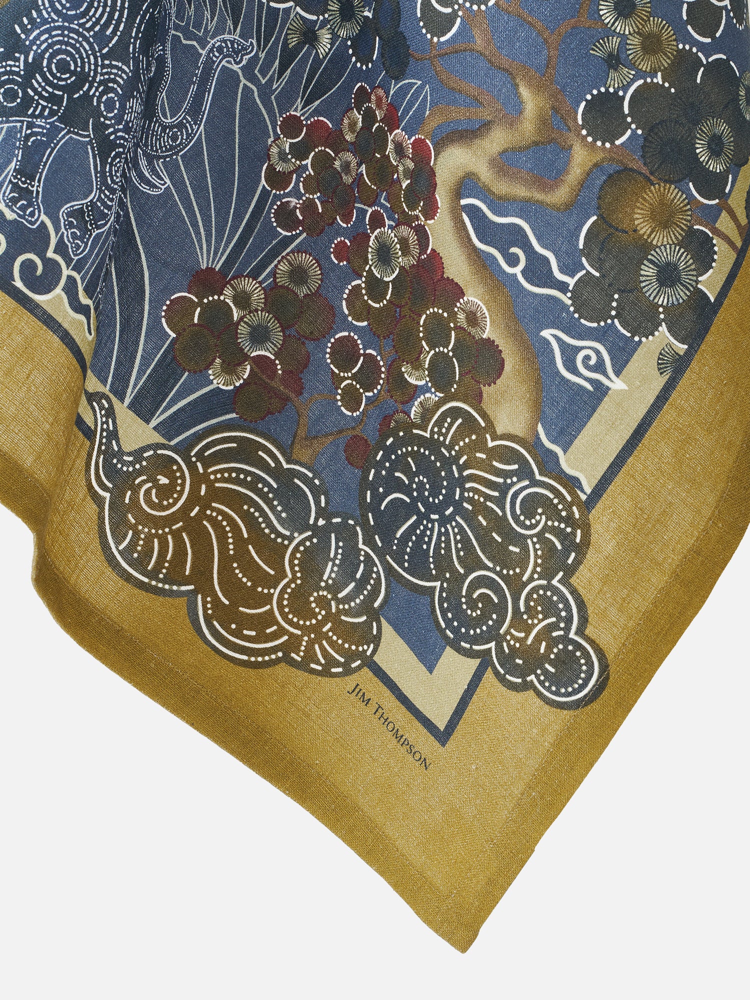 Elephant Shadow Linen Tea Towel | Jim Thompson