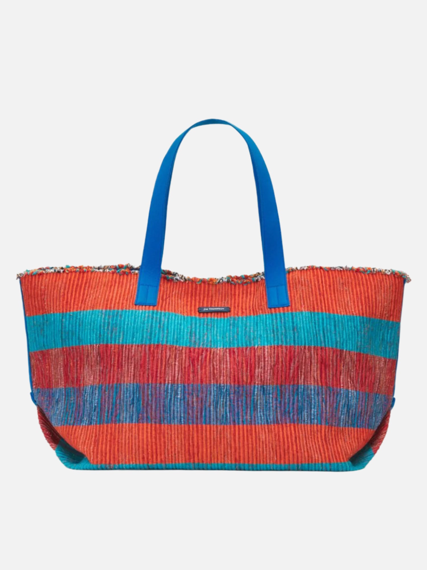 Ikat Stripe Handwoven Large Beach Bag | Jim Thompson
