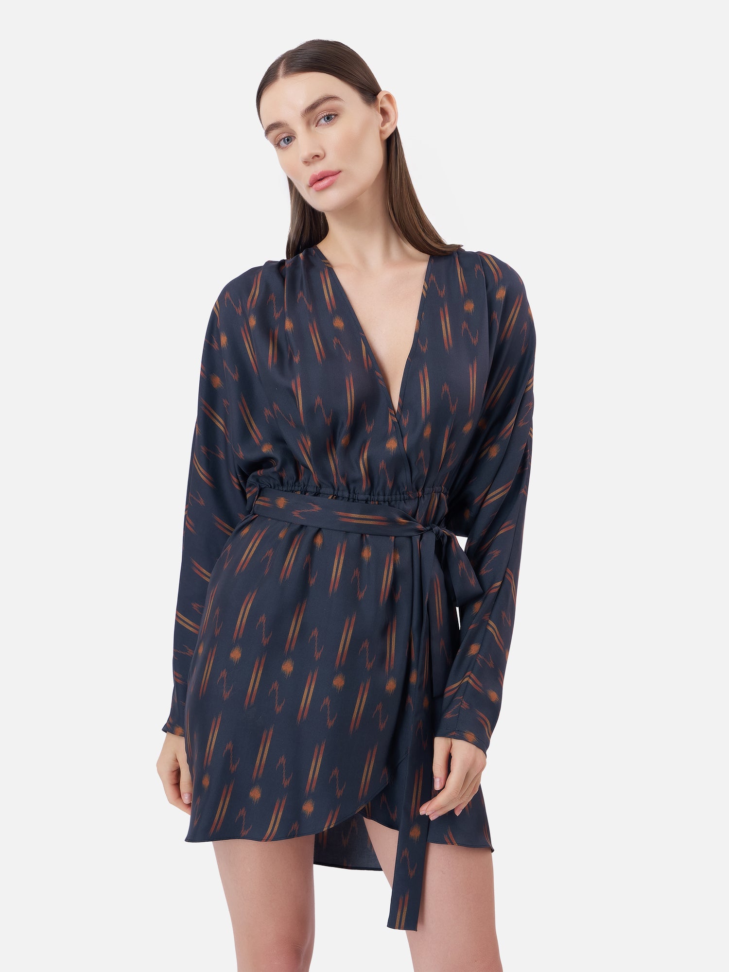 Mae Rim Mini Wrap Dress | Jim Thompson Mae Rim Mini Wrap Dress | Jim Thompson