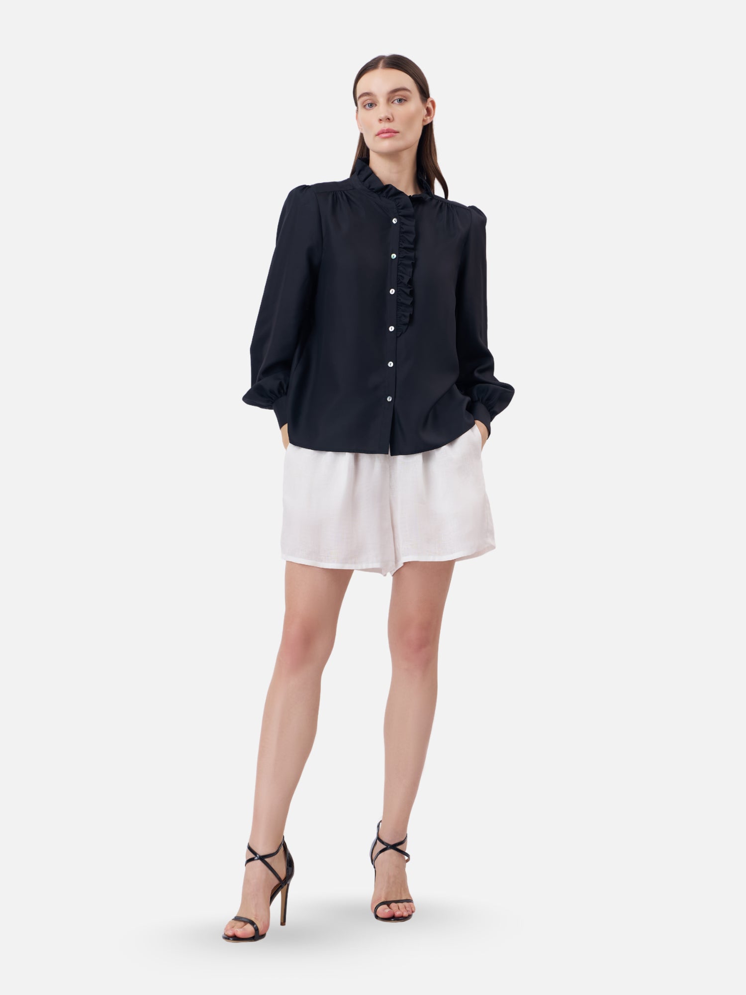 One Side Ruffle Shirt | Jim Thompson One Side Ruffle Shirt | Jim Thompson