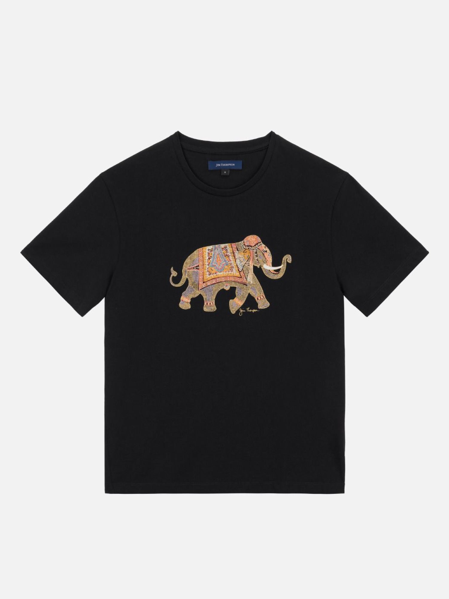 Royal Elephant Print Pima Cotton T-Shirt | Jim Thompson