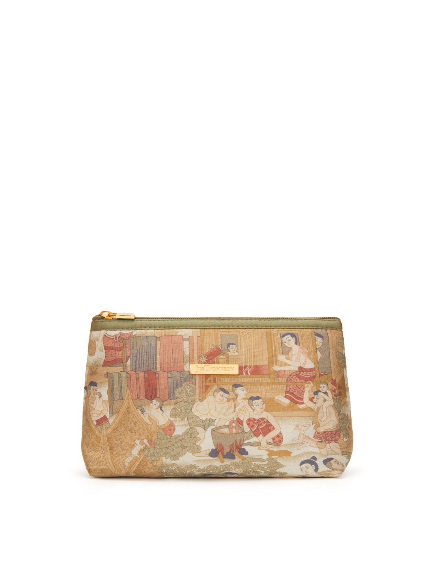 Thai Scenery Silk Small Pouch | Jim Thompson