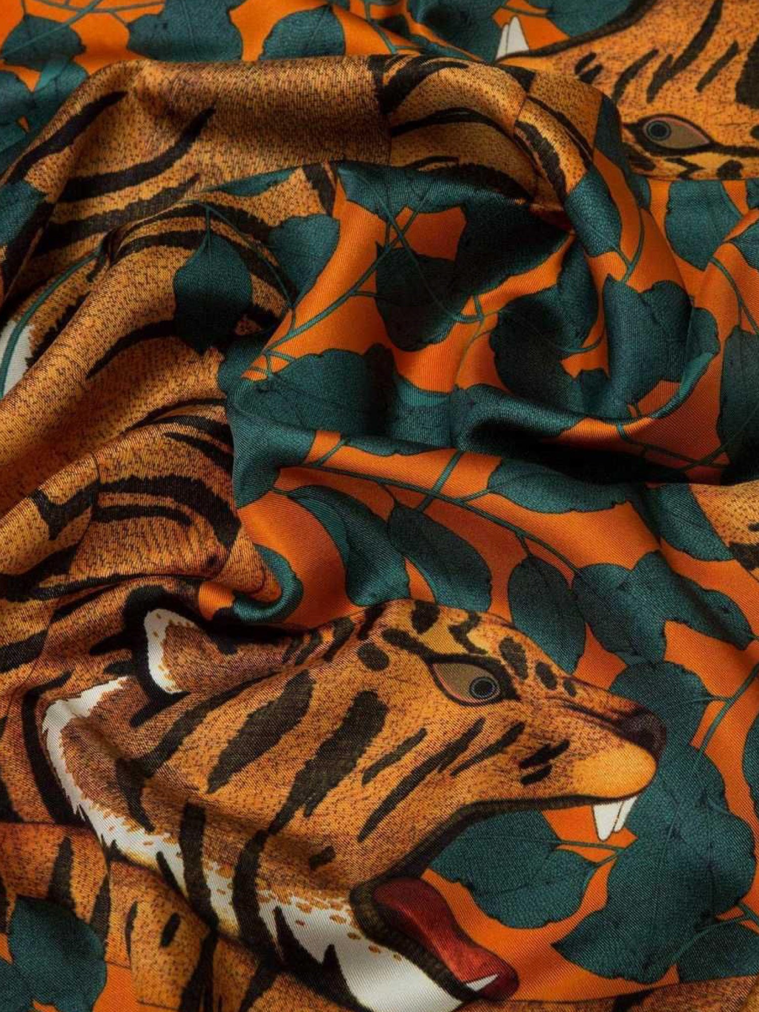 Tiger Silk Twill Scarf | Jim Thompson