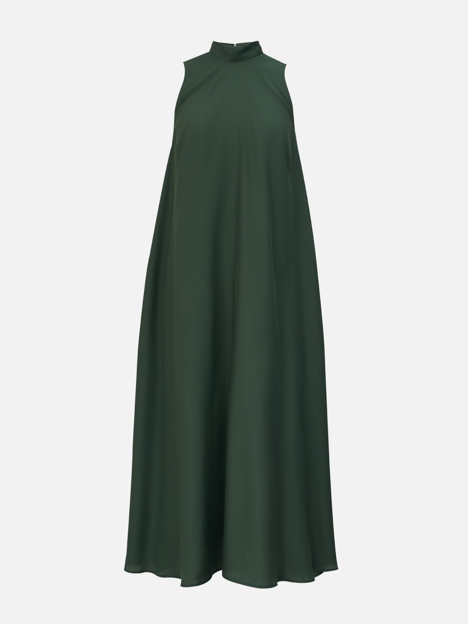 Turtle Neck Maxi Silk Dress in Green | Jim Thompson Turtle Neck Maxi Silk Dress in Green | Jim Thompson