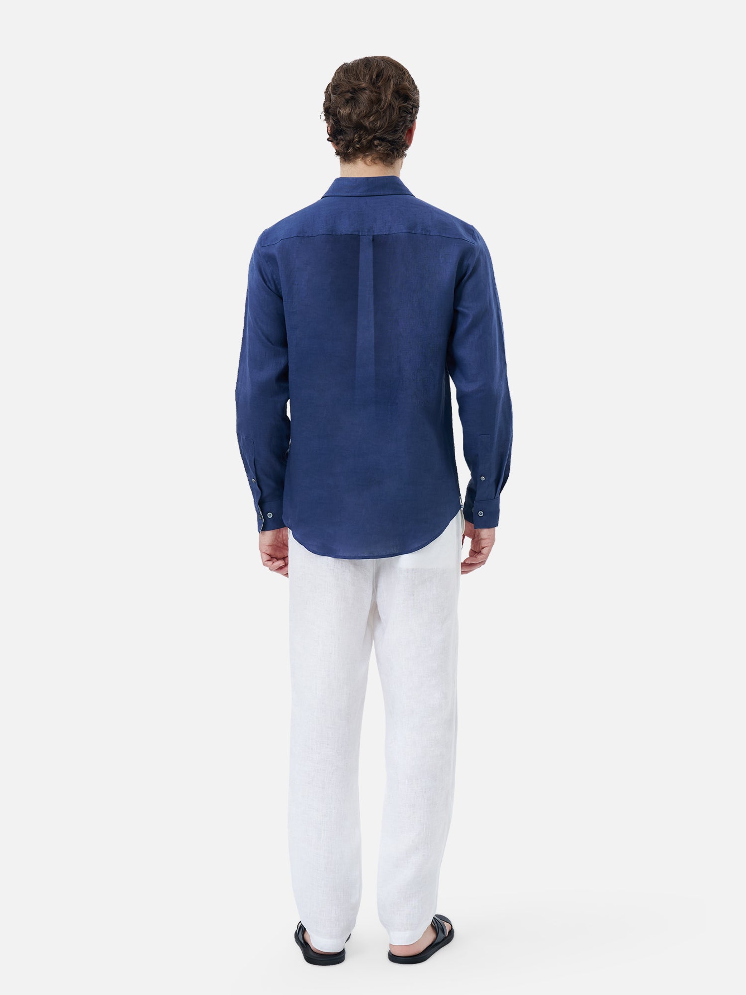 JIM THOMPSON クラシックシャツ S ネイビー Aran Mural Classic Long Sleeves Shirt | Jim Thompson