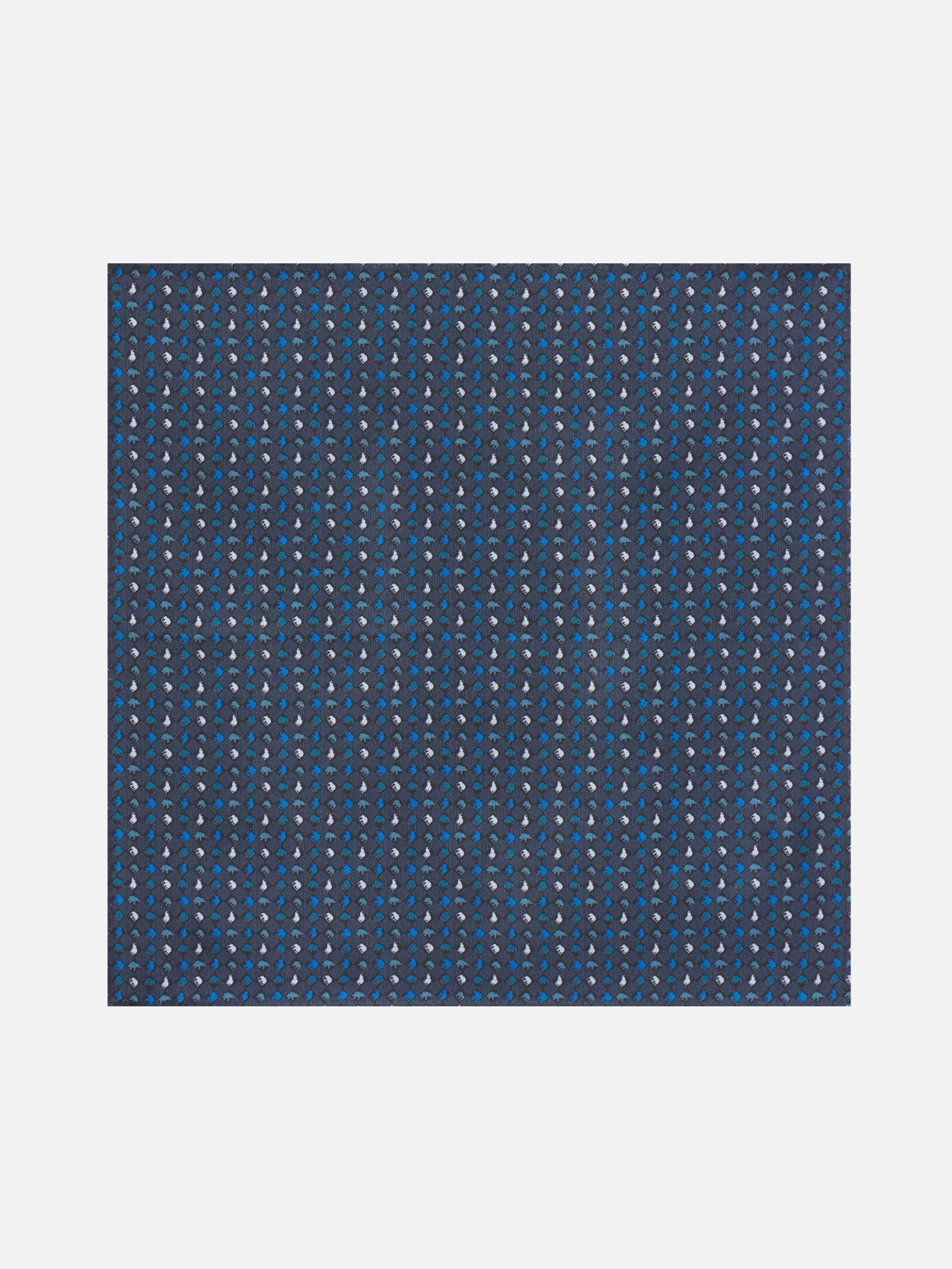 Elephant Block Silk Twill Pocket Square | Jim Thompson