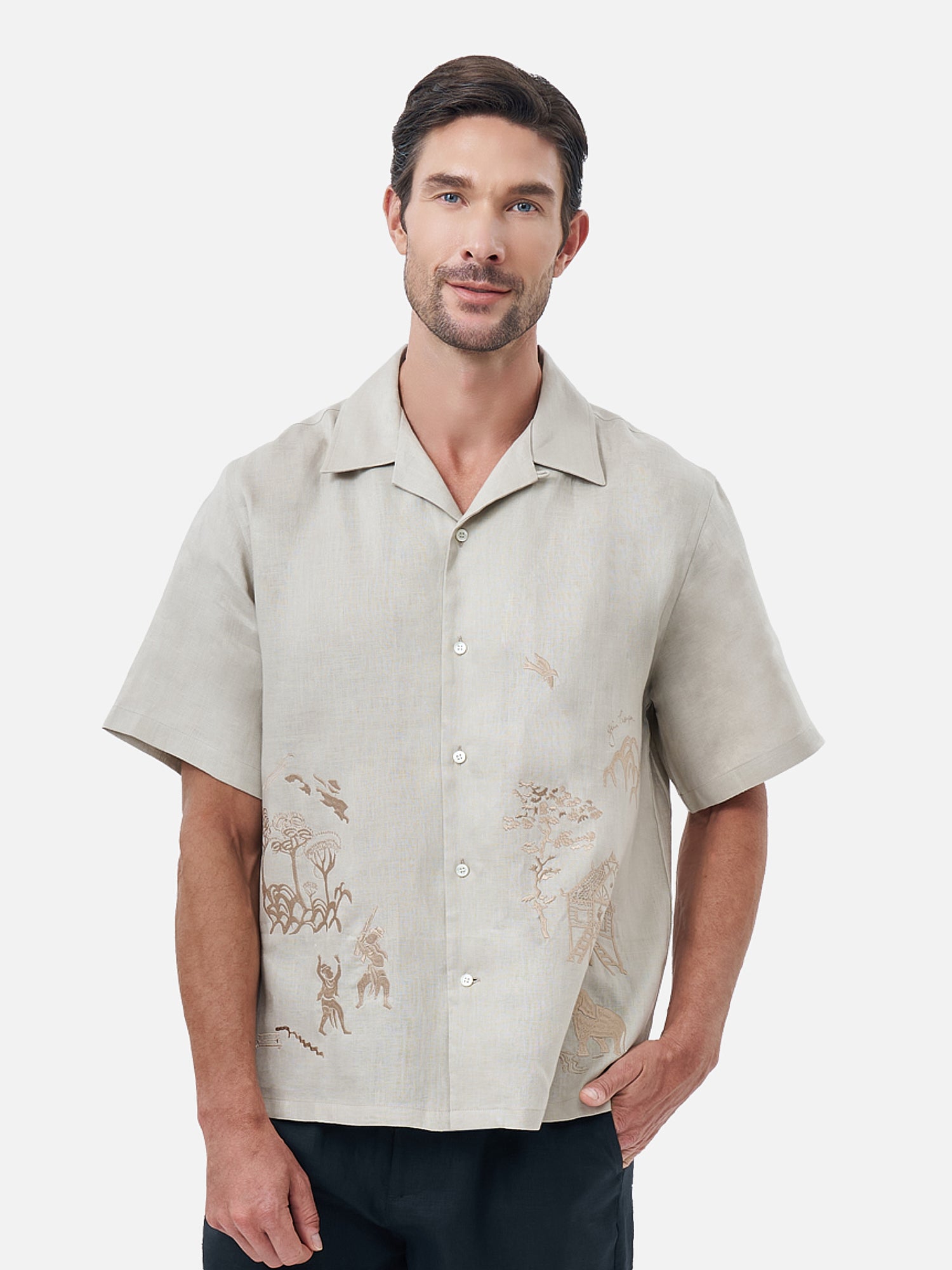 Onson Hawaiian Linen Shirt