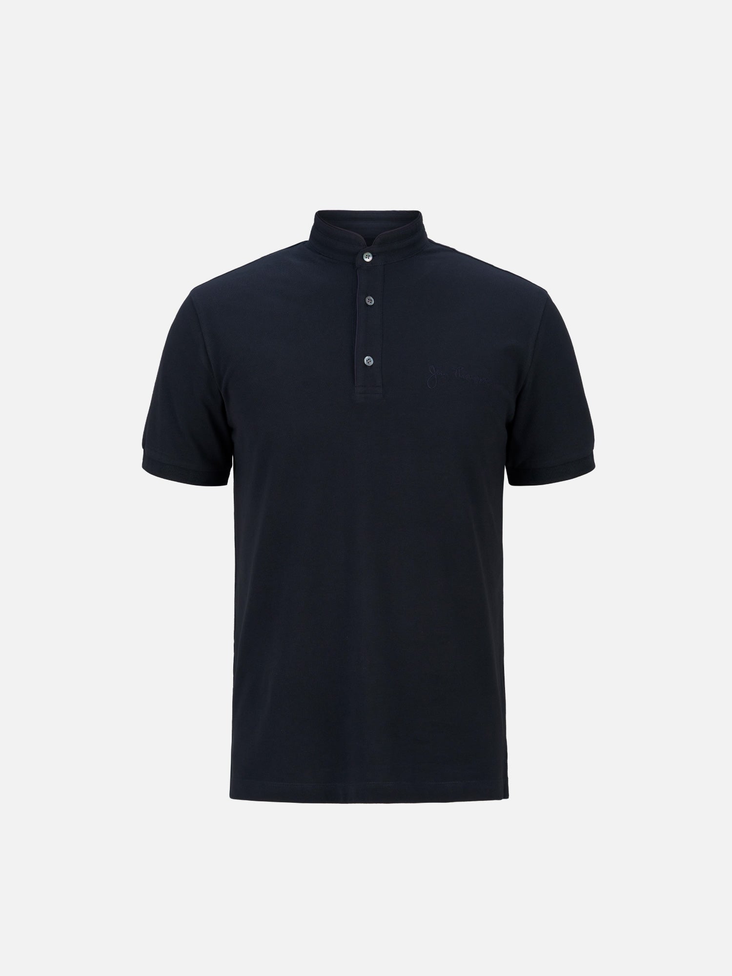 mao collar polo shirt