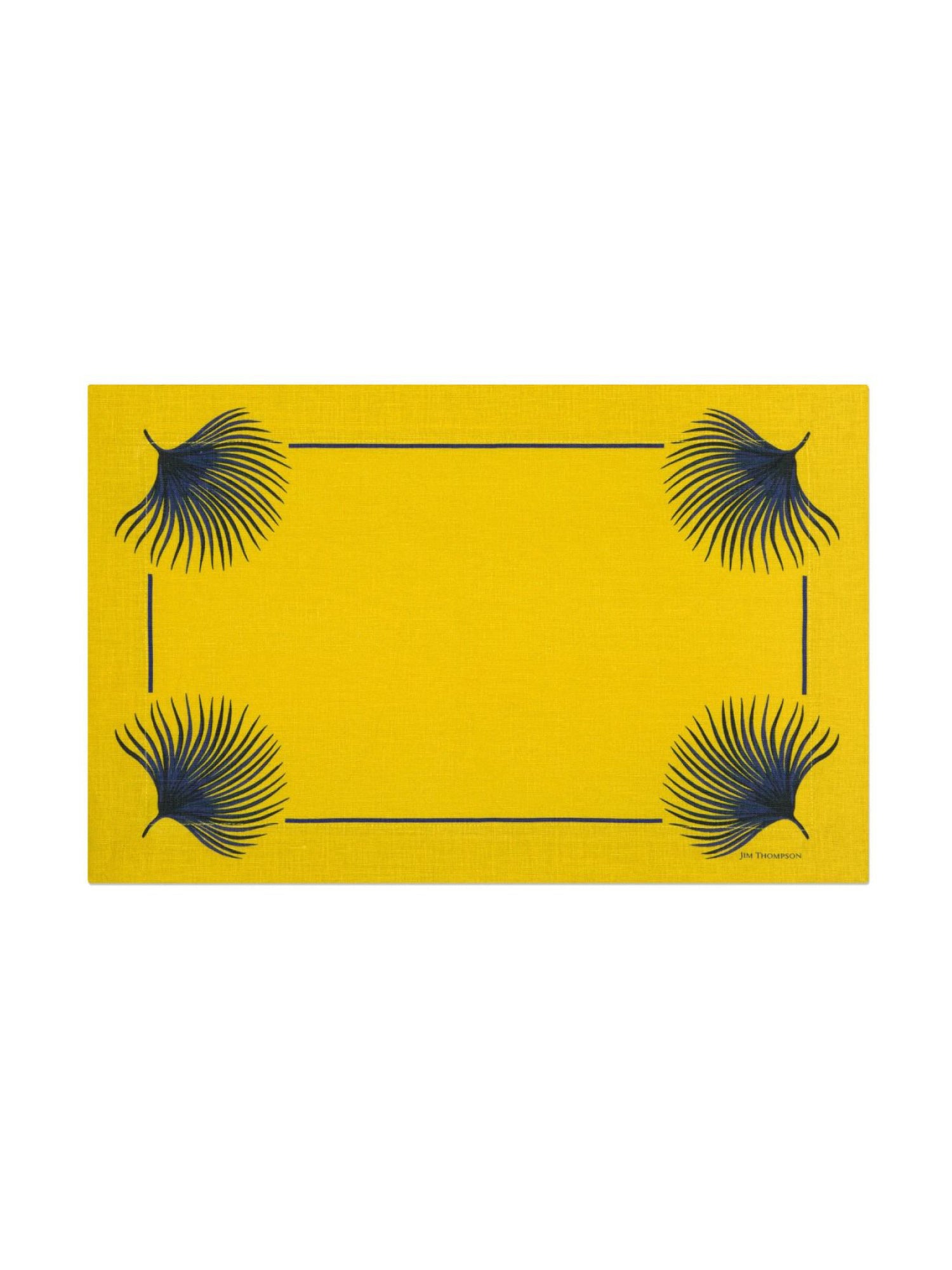 Square Palm Linen Placemat