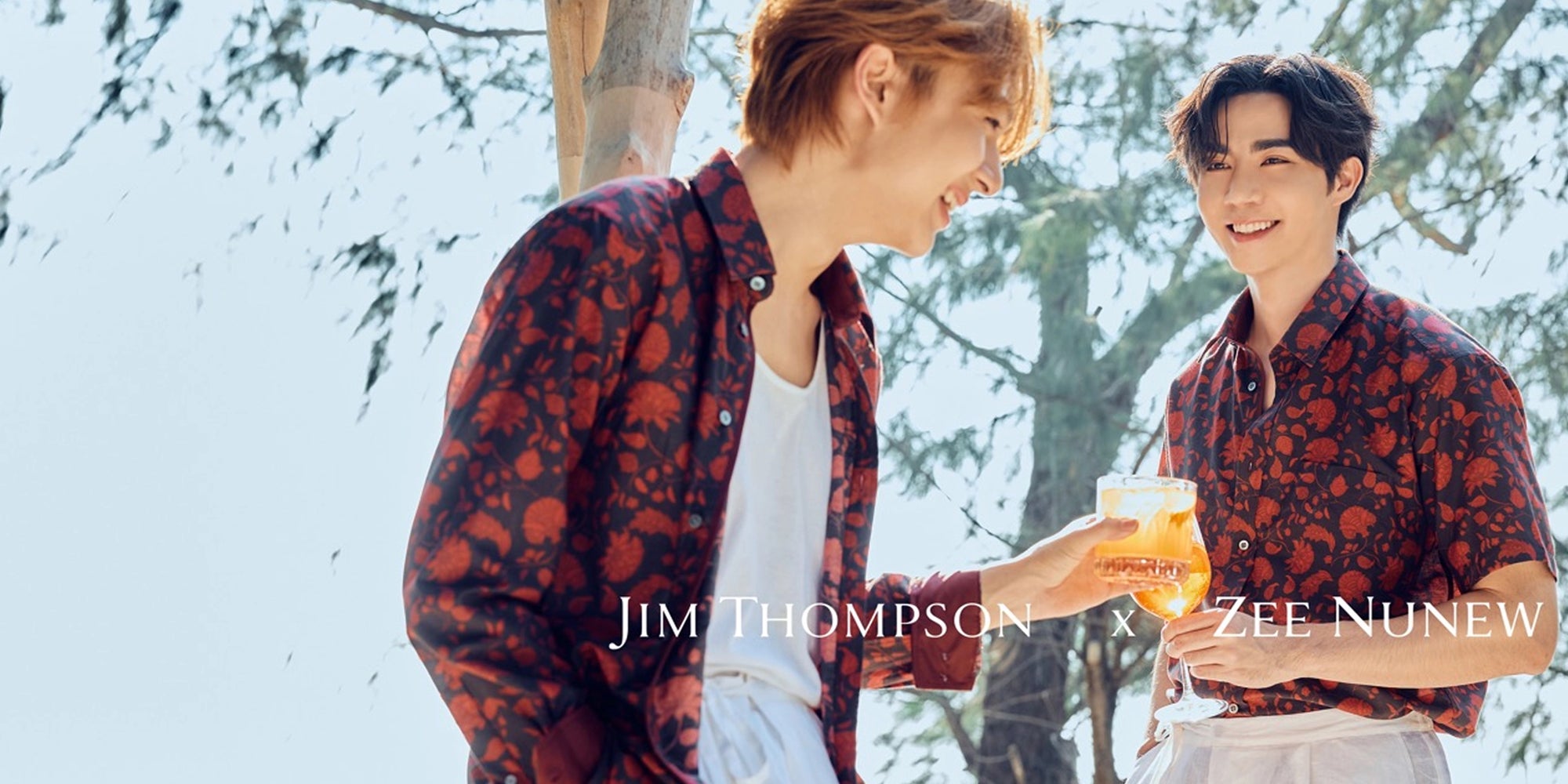 Jim Thompson × ZeeNuNew 扇子 袋付き Jim Thompson Launches 'Jim Thompson x Zee NuNew' Collection